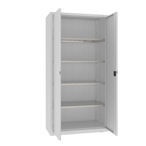 Otwarta szafa warsztatowa z półkami MSW210/5-23 Malow 1990x1000x500 mm – wysoka szafa metalowa z 4 wzmacnianymi półkami ocynkowanymi z darmową dostawą
