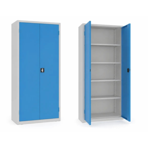 Niebieska szafa warsztatowa MSW 210/5-23 RAL 7035/5012 – outlet z darmową dostawą