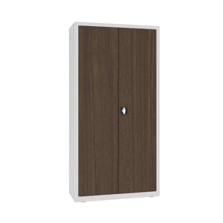 Zamknięta wysoka szafa na dokumenty z okleiną TEK SBM 203 M Malow 1990x1000x435 mm – metalowa szafa biurowa na akta RODO z darmową dostawą
