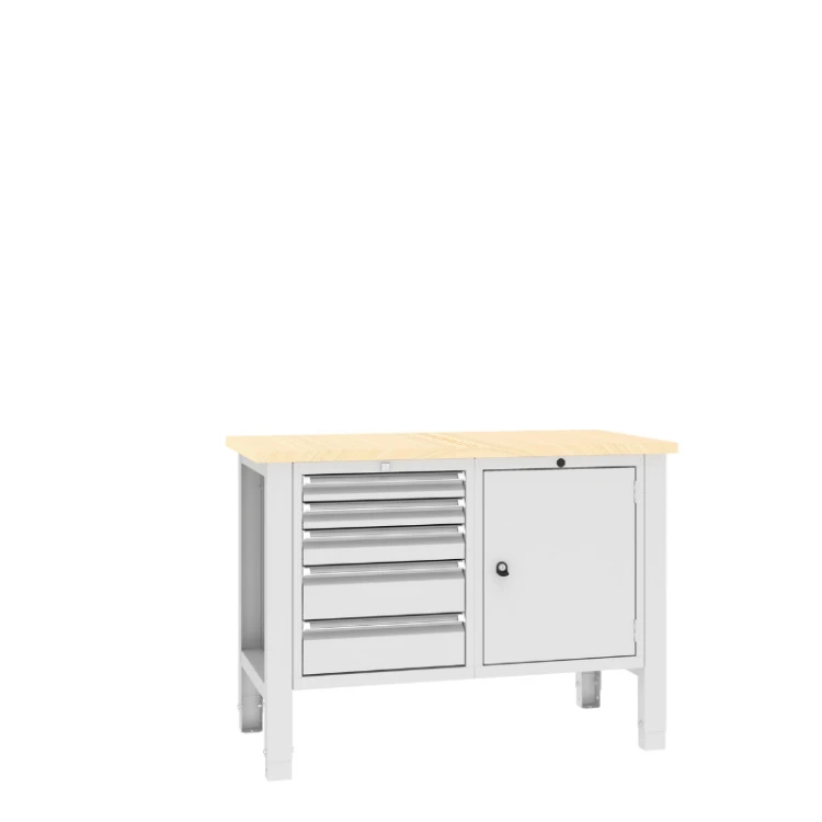 Stół warsztatowy SWT 12/3 1500x620 mm Malow – profesjonalny stół warsztatowy z szufladami