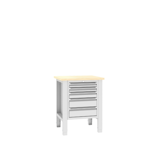 Stół warsztatowy SWT 07/5 725x620 mm Malow – kompaktowy stół warsztatowy z 5 szufladami