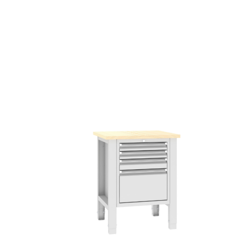 Stół warsztatowy SWT 07/7 725x620 mm Malow – kompaktowy stół warsztatowy z 4 szufladami