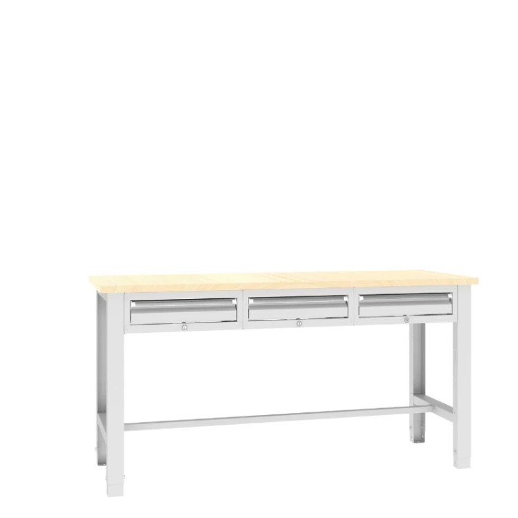 Stół warsztatowy SWT 17/2 1765x620 mm Malow – duży stół warsztatowy z 2 szafkami podwieszanymi