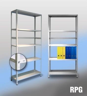Regał uniwersalny skręcany RPG S 2,5m – ocynkowany regał metalowy 6 półek 100 kg