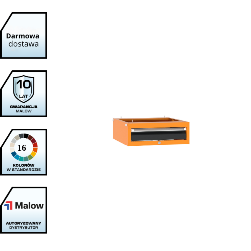 Niska szafka narzędziowa z 1 szufladą typ X Malow 175x520x550 mm do stołów roboczych SWT z darmowa dostawą.png