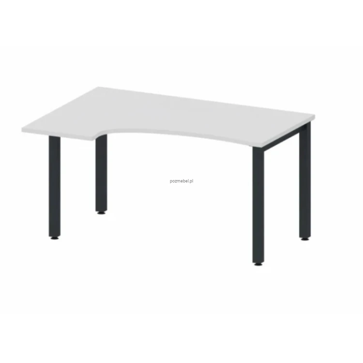 Biurko narożne TOBO BK – biurko narożne na stelażu 50 x 50 mm