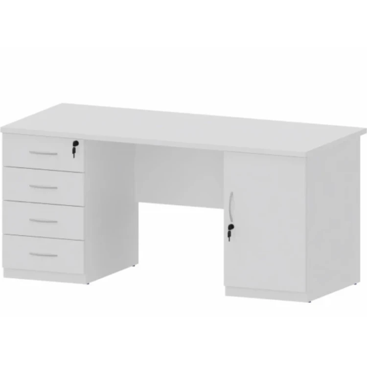 Biurko szafkowe TOBO BP 27/28 – biurko z szafką lewe lub prawe 1585 mm