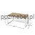 Stół konferencyjny modułowy jednostronny XAR-Kf4-10a Antrax 1600 x 1000 mm – element A