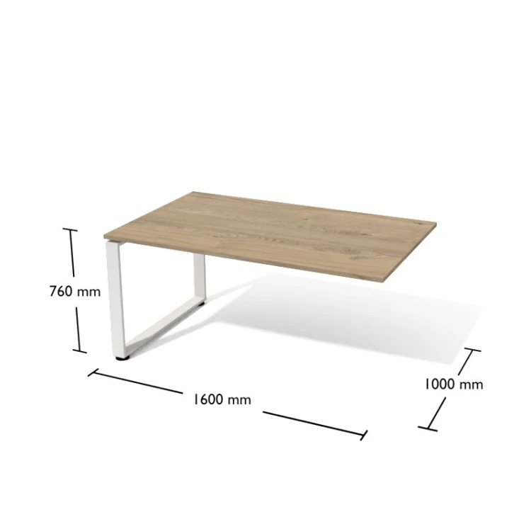 Stół konferencyjny modułowy jednostronny XAR-Kf4-10c Antrax 1600 x 1000 mm – element C