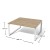 Stół konferencyjny modułowy dwustronny XAR-Kg4-14a Antrax 1600 x 1418 mm – element A na stelażu KG