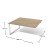 Stół konferencyjny modułowy dwustronny XAR-Kg4-14b Antrax 1600 x 1418 mm – element B na stelażu KG