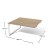 Stół konferencyjny modułowy dwustronny XAR-Kg4-14c Antrax 1600 x 1418 mm – element C na stelażu KG