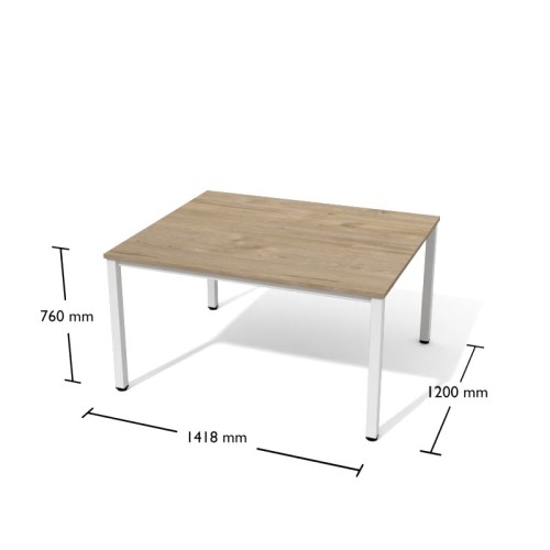 Stół jadalniany Stk10 Antrax 1200 x 1418 mm na kwadratowych nogac