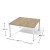Stół jadalniany Stk11 Antrax 1400 x 1418 mm na kwadratowych nogach