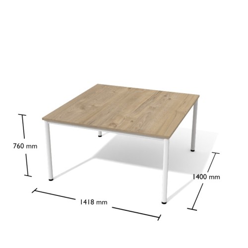 Stół jadalniany Sto11 Antrax 1400 x 1418 mm na okrągłych nogach