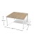 Stół jadalniany Sto11 Antrax 1400 x 1418 mm na okrągłych nogach