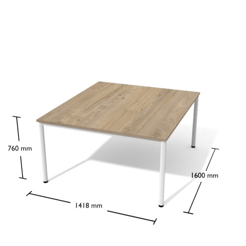 Stół jadalniany Sto12 Antrax 1600 x 1418 mm na okrągłych nogach