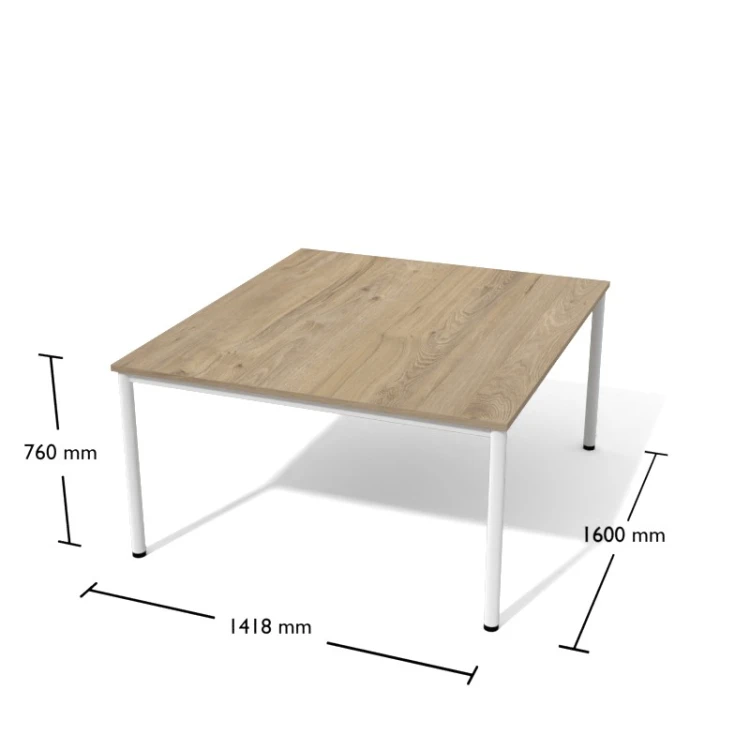 Stół jadalniany Sto12 Antrax 1600 x 1418 mm na okrągłych nogach