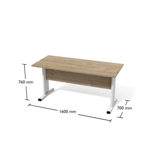 Stół gabinetowy Sks1 Antrax 1600 x 700 mm na stelażu T