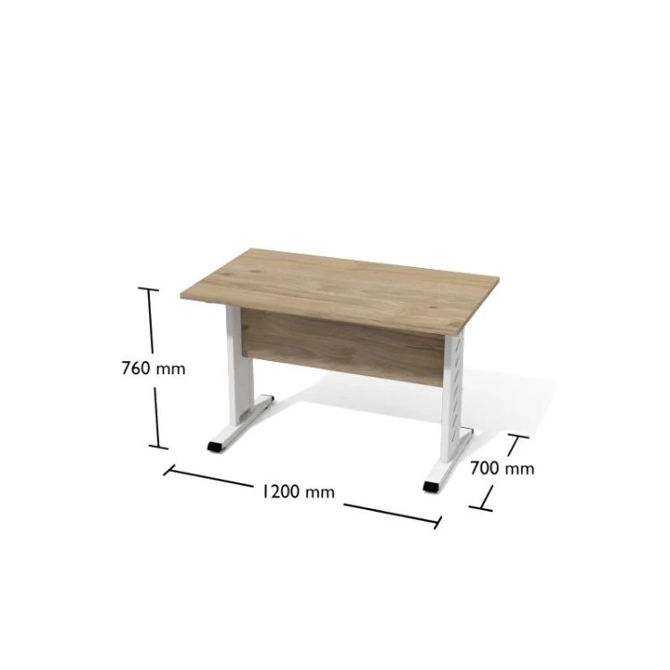 Stół gabinetowy Sks3 Antrax 1200 x 700 mm na stelażu T