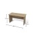 Stół gabinetowy płytowy Skp2 Antrax 1400 x 700 mm