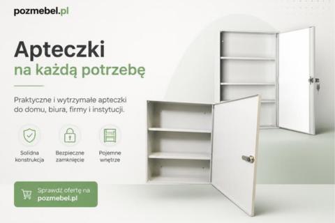 Metalowe apteczki dostępne w sklepie pozmebel.pl