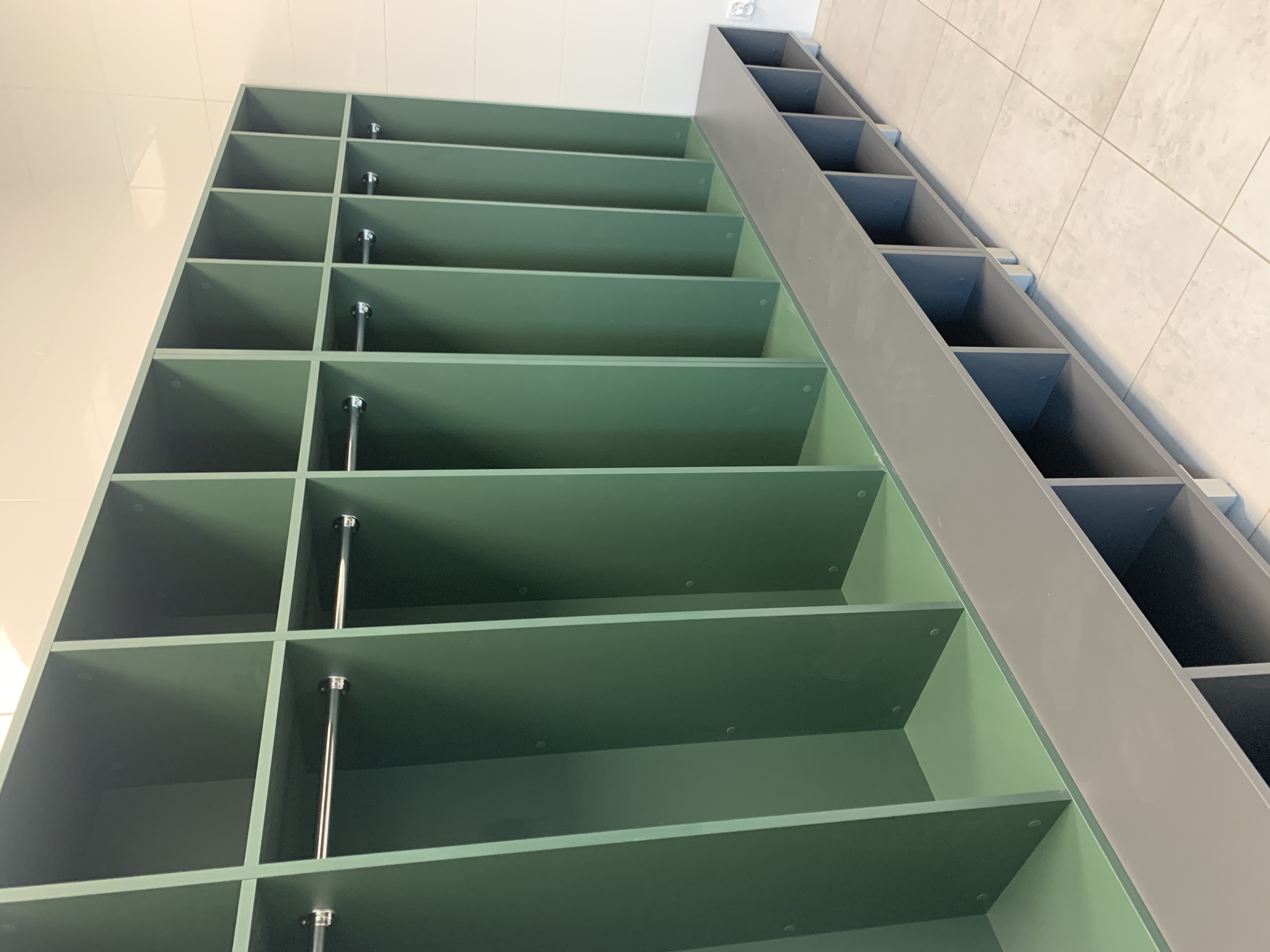 Szatnia piłkarska zielona