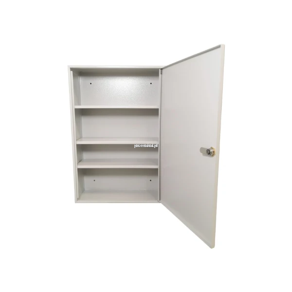 Apteczka metalowa AP3 popielata RAL 7035 Leomar – 3 półki