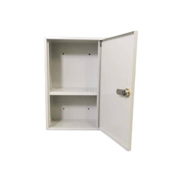 Metalowa apteczka AP1 popielata RAL 7035 Leomar