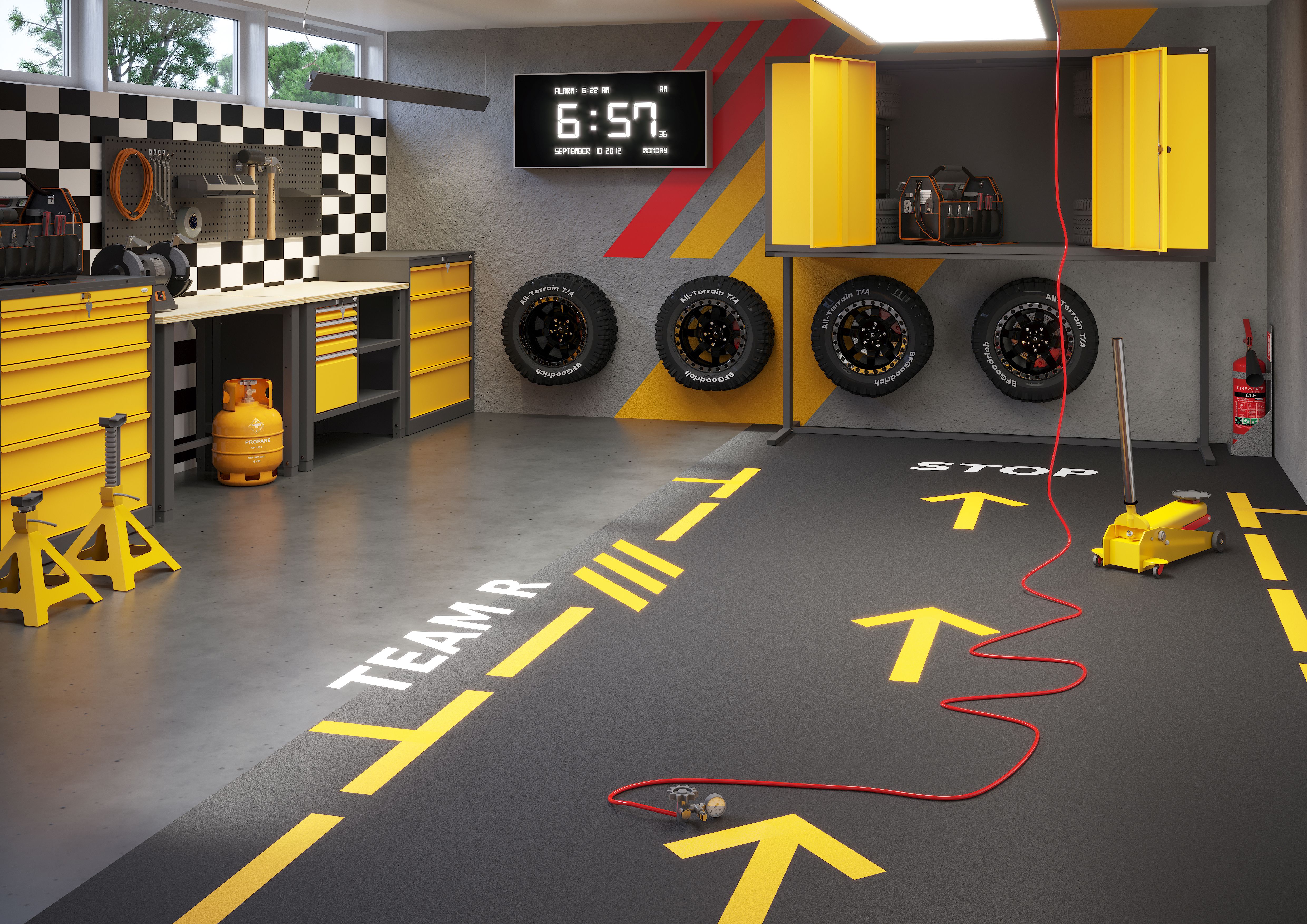 Szafki warsztatowe - wizualizacja