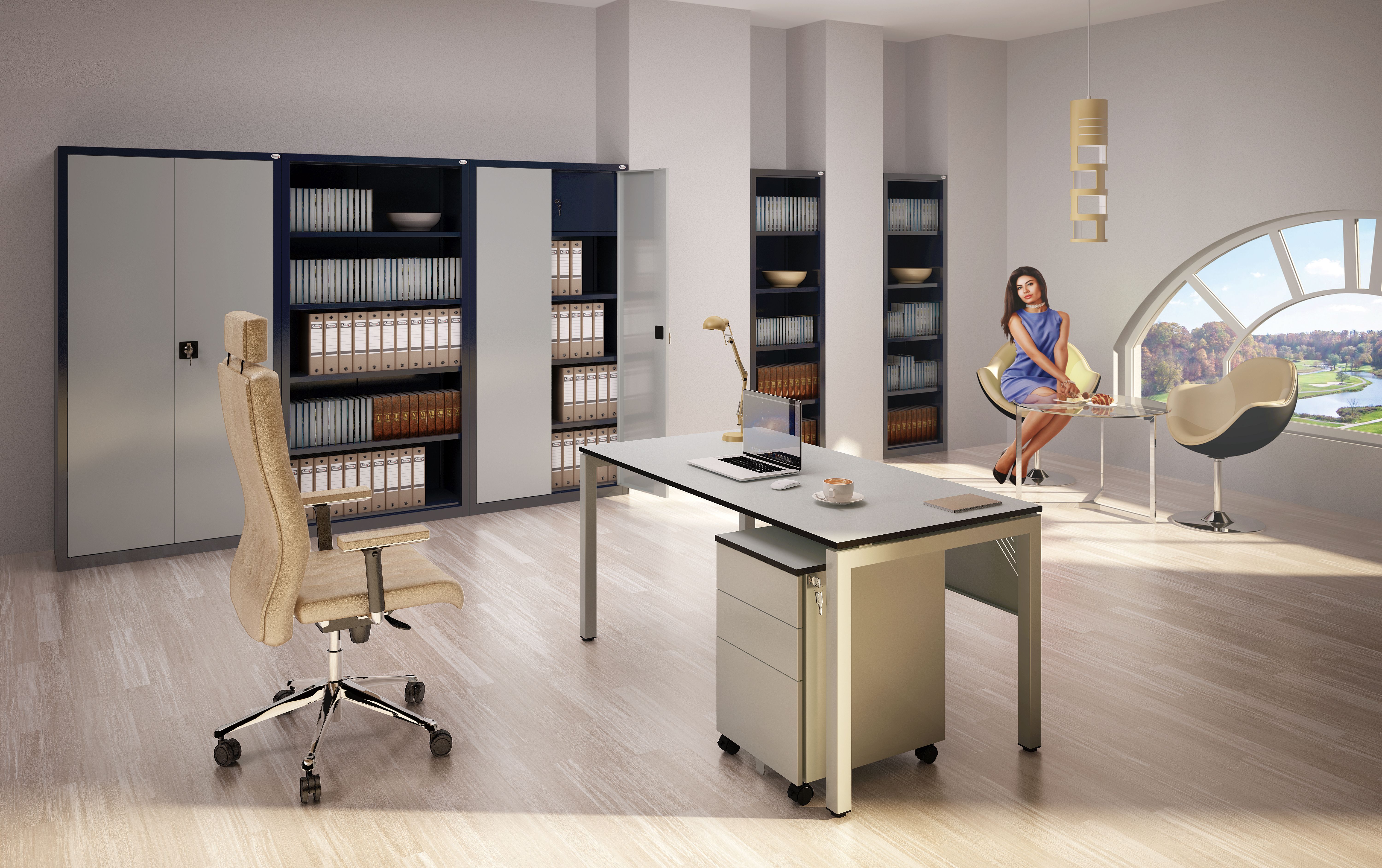 Szafka przybiurkowa – jak wybrać kontener do biurka w biurze